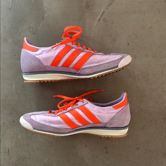 Adidas Women's Purple and Orange Sneakers - Picture 2 of 8